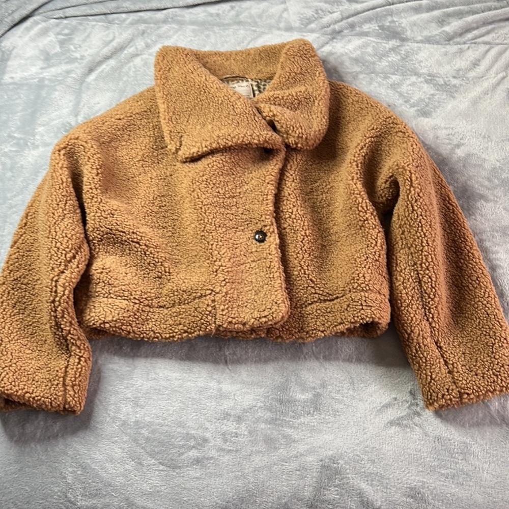 👋🎯NWOT FP We The Free Izzy Wrap Teddy Jacket Size Small - Picture 6 of 15